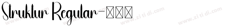Struktur Regular字体转换